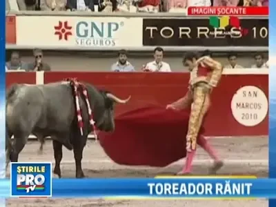 IMAGINI SOCANTE! Toreador, in stare grava dupa ce a fost impuns de un taur
