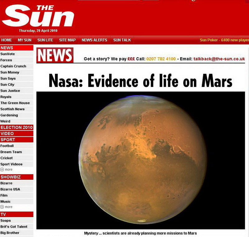 INCREDIBIL! NASA: Extraterestrii LOCUIESC pe Marte!
