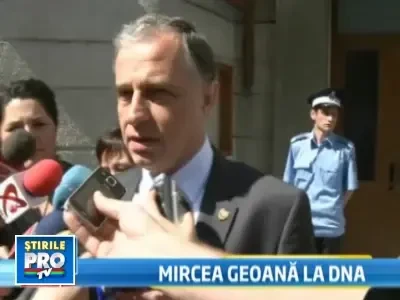 Mircea Geoana, citat la DNA. Nastase: E o fapta crestineasca sa mergi acolo