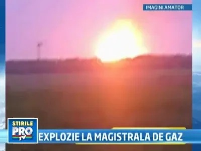 Magistrala care alimenteaza Capitala cu gaze a explodat!
