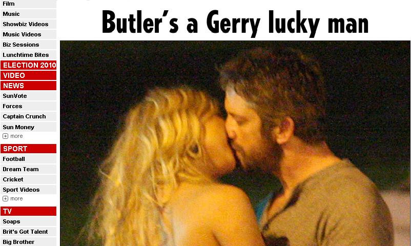 Ieri cu o bruneta, azi cu una blonda! Gerard Butler se multumeste cu orice