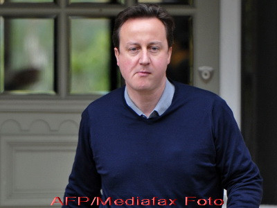 Un sobolan i-a luat fata lui David Cameron. A captat toata atentia