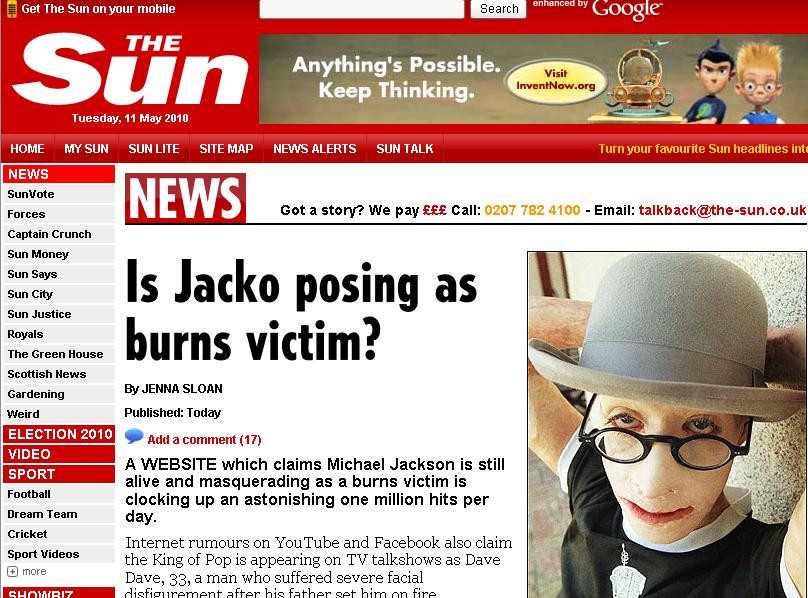 El este Michael Jackson! Regele Pop NU a murit!