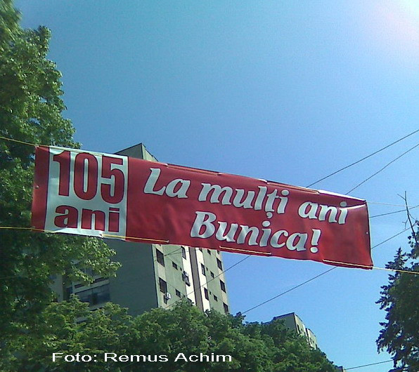 Asa ceva mai rar! O femeie din Bucuresti implineste 105 ani!