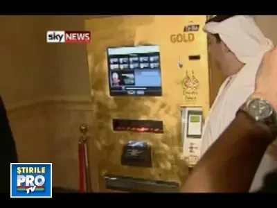Bancomat de AUR in Abu Dhabi! Bagi bancnote, scoti lingouri!