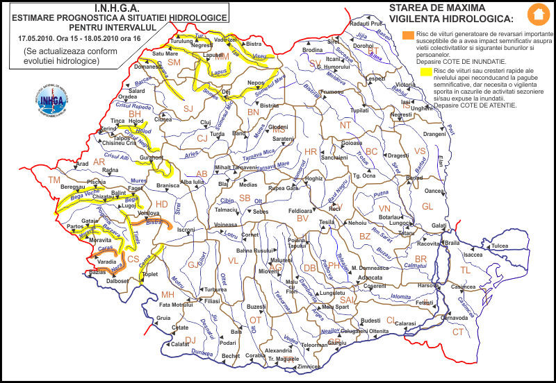 Cod portocaliu de inundatii