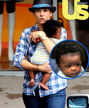 Sandra Bullock, fericita in cel mai recent "rol" din viata sa: cel de mama!