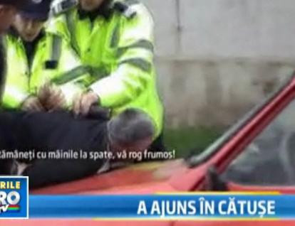 Taraboiul soferului turmentat. VIDEO!
