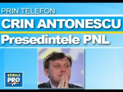 Presedintele PNL, Crin Antonescu, a iesit din decor ... cu masina