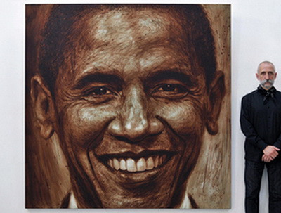Obama, subiect de expozitie artistica la Bucuresti