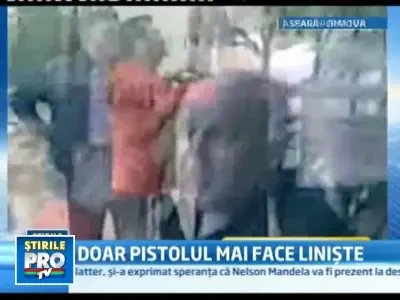 Scandal incheiat cu focuri de arma intr-un cartier din Craiova