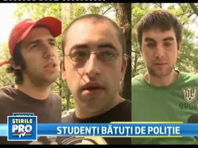 Trei studenti acuza politistii ca i-au batut fara vina, chiar la sectie
