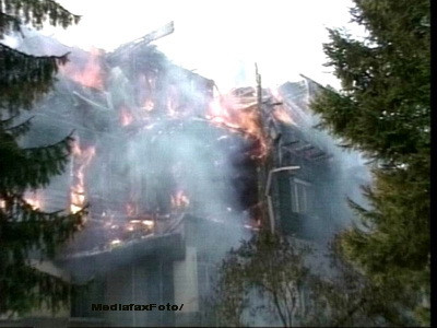 Halal bal la terminarea facultatii! A luat foc pensiunea in care se distrau