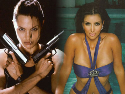 Angelina Jolie va fi inlocuita cu Kim Kardashian in “Tomb Raider”?!