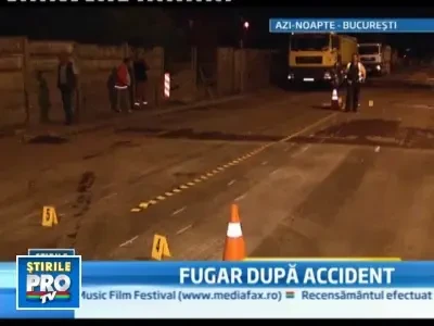 A lovit cu masina doi muncitori si apoi a dat bir cu fugitii