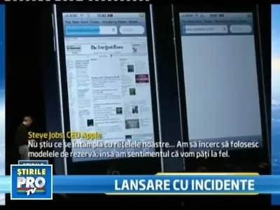iPhone 4 a fost lansat oficial. Steve Jobs n-a avut semnal la prezentare