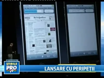 iPhone 4 a fost lansat oficial. Steve Jobs n-a avut semnal la prezentare