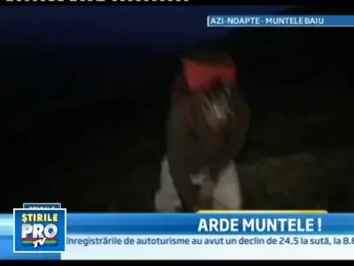 A luat foc muntele, la Busteni. 20 de hectare s-au facut scrum