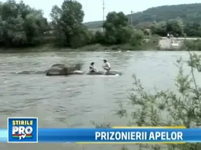 Au vrut sa spele masina in raul Strei, dar torentii i-au lasat fara ea