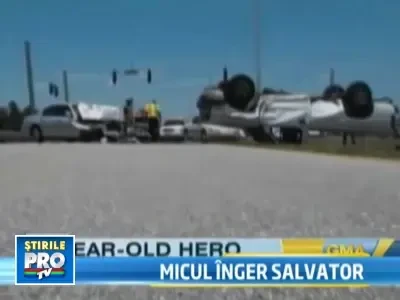 Erou la 8 ani! S-a salvat pe el si pe mama lui, la volanul masinii