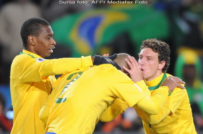 Brazilia - Coreea de Nord, scor 2-1, in grupa G a Cupei Mondiale