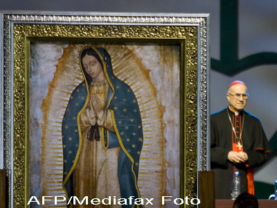 Icoana Maicii Domnului din Guadalupe, in procesiune la Bistrita
