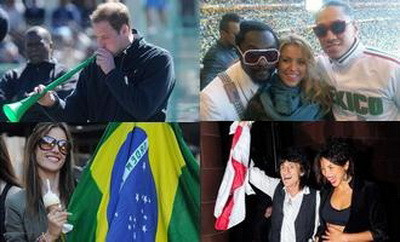 Celebritati cuprinse de febra Cupei Mondiale de fotbal