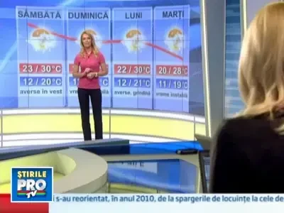 Cum este vremea sambata in Romania