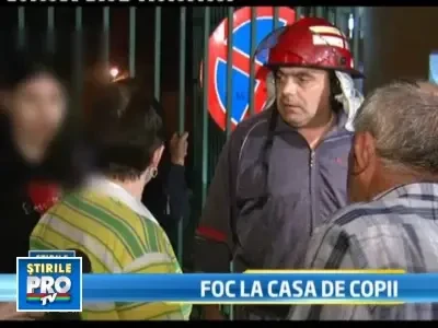 Incendiu puternic la caminul de copii "Sfantul Andrei" din Bucuresti