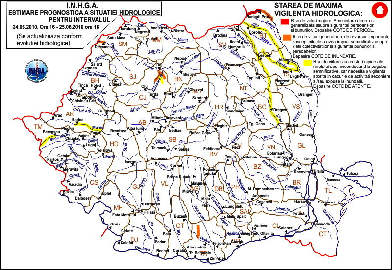 Avertizare hidrologica Prut