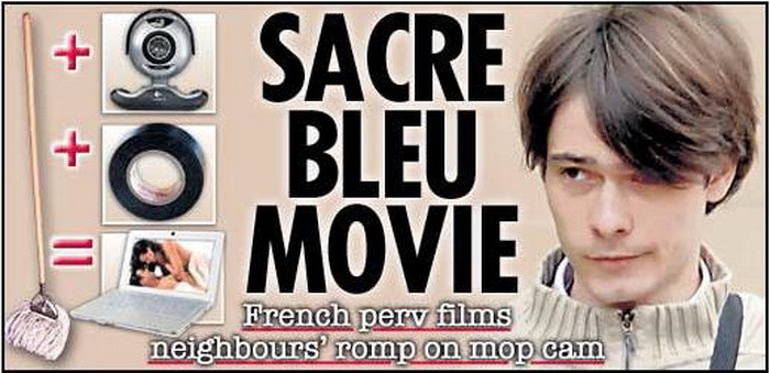 A lipit o camera web de un mop ca sa-si filmeze vecinii facand sex!