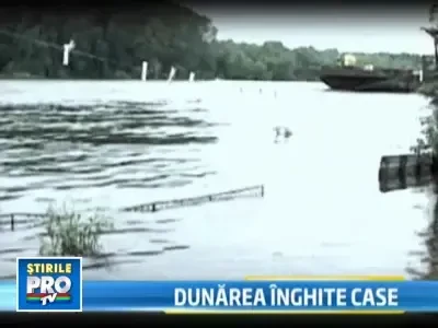 Potop in Tulcea! Oamenii au iesit la pescuit in propriile curti!