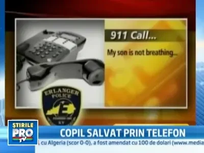 Si-au salvat copilul de la moarte, ghidati de operatorul de la urgente