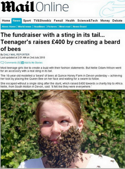 Barba din albine. “Accesoriul” de 400 de lire sterline