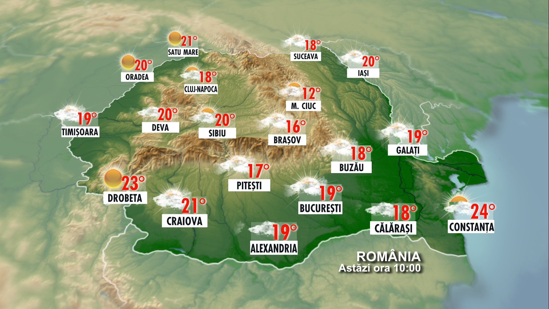 Prognoza meteo pentru Romania si Europa - 3.07.2010