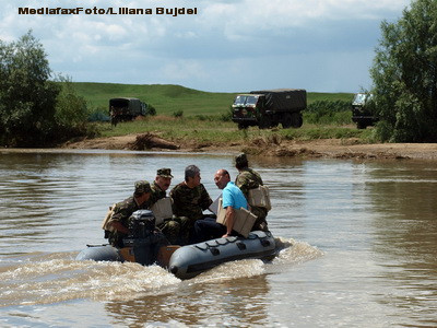 Basescu a adunat debitele Prutului si Dunarii, dar nu a rezultat inundatie