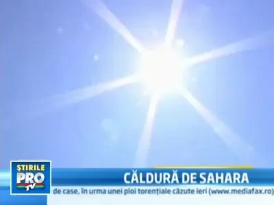 44 de grade la umbra! Arsita sahariana in Spania