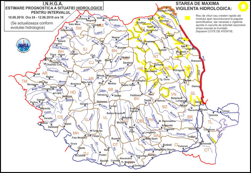 avertizare hidrologica