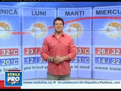 Vezi prognoza meteo pentru urmatoarele zile