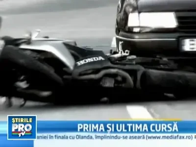 S-a stins in fata prietenilor dupa ce a pierdut controlul motocicletei