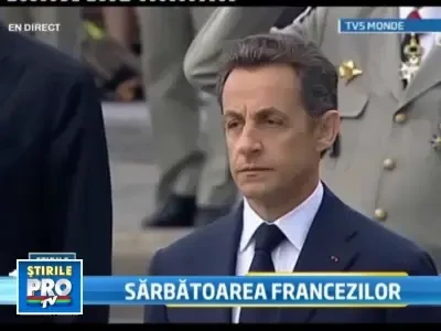 Parada militara pe strazile Parisului de Ziua Nationala a Frantei