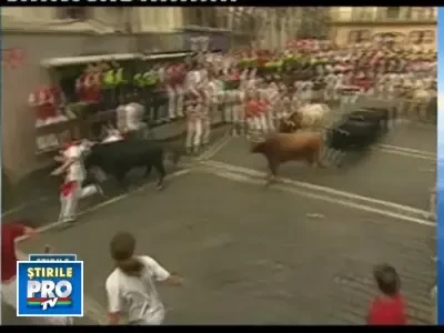 Final sangeros al festivalului de la Pamplona