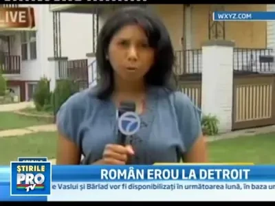 Un roman, erou in SUA. A salvat dintr-un incendiu o fetita de opt ani