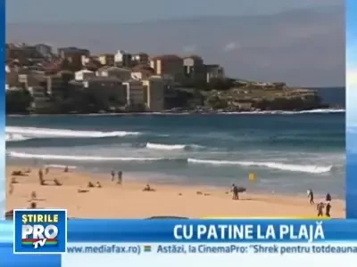 Patinoar in aer liber langa plaja, in Sydney