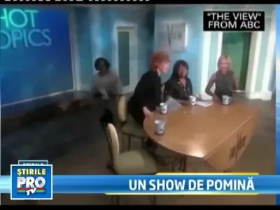 Whoopi Goldberg ametita de-a binelea in timpul showului live!
