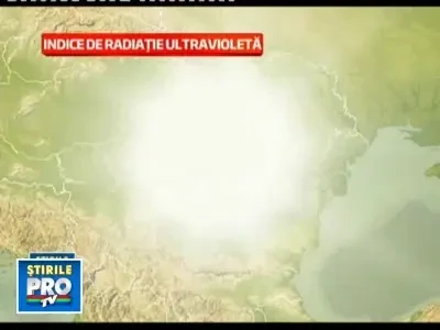 Cod rosu de radiatii ultraviolete pe litoral si portocaliu in restul tarii