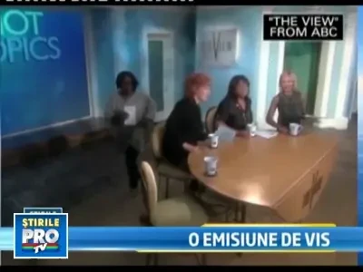 Whoopi Goldberg ametita de-a binelea in timpul showului live!