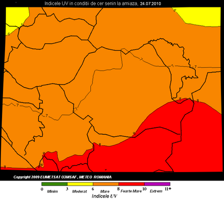 Atentie, cod rosu de radiatii ultraviolete la mare!
