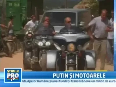 Am trait s-o vedem si pe-asta! Vladimir Putin, calare pe un Harley Davidson