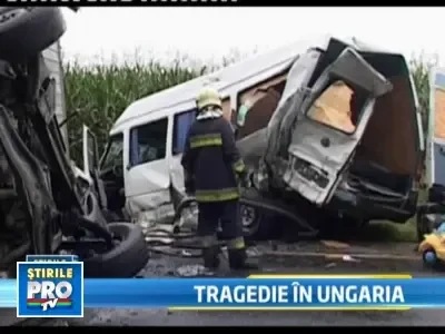 Un roman a murit, alti noua sunt raniti, in Ungaria, dupa un accident grav